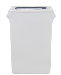 slim trashcan with White spandex